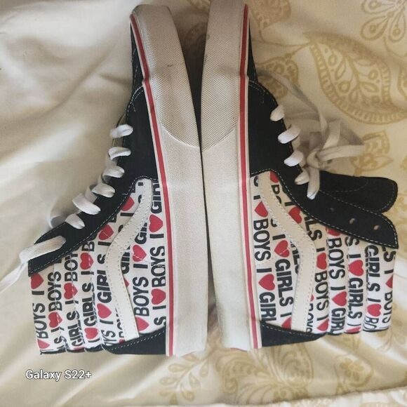 Vans skateboard Off The Wall "Love Boys and Girls" high top sneakers - Picture 2 of 7
